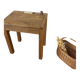Solid oak school desk