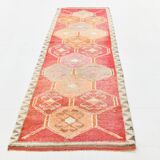 3x10 Soft Pink Runner Rug, Pastel Orientel Runner, 95x294Cm