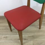 Chaise bicolore des années 60