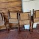 Set of 4 folding chairs old colonial style