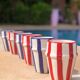 Set of 6 striped mugs