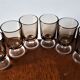 LUMINARC smoked glass liquor glasses