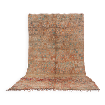 Tapis berbère marocain vintage en laine fait main