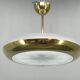 Josef Hurka Art Deco UFO Chandelier, Czechoslovakia 1930s