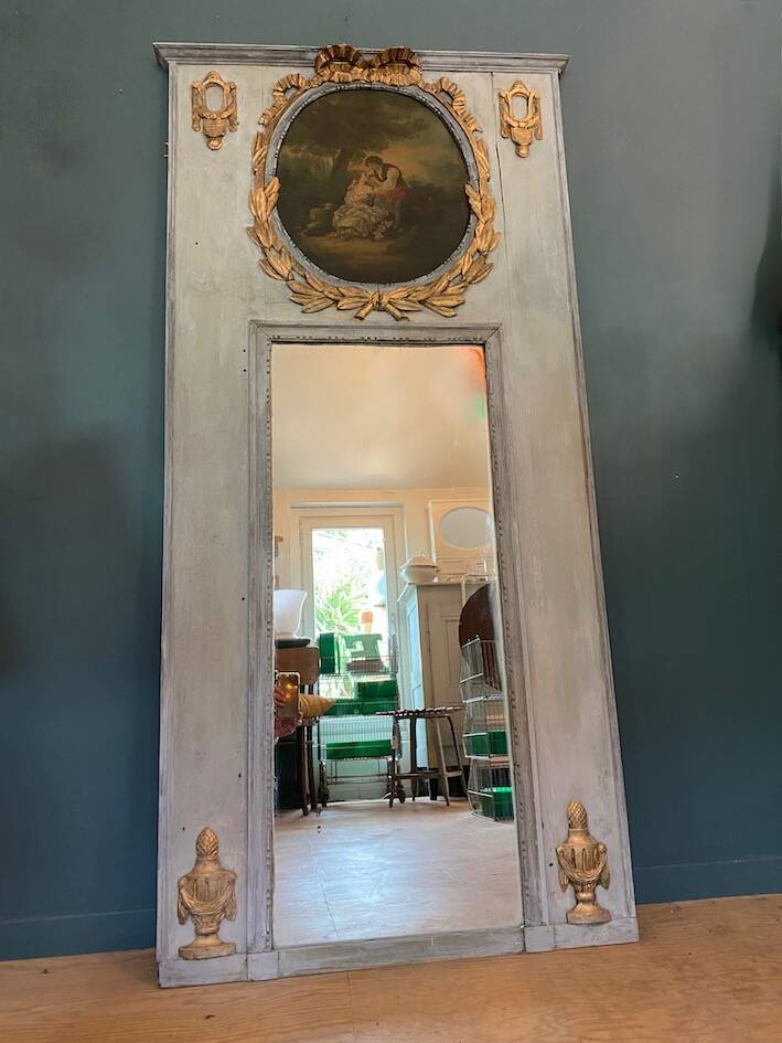 19th-century trumeau mirror