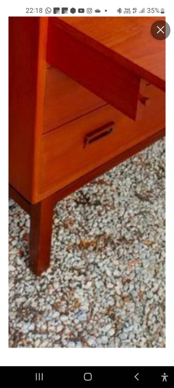 Arne Wahl Iversen Scandinavian secretary desk 1950-70