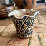 Ancien petit vase signé Kabyle, Berbère. Afrique Du Nord, 1ère Moitié XXème
