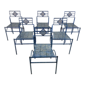 Chaises de salle à manger en métal