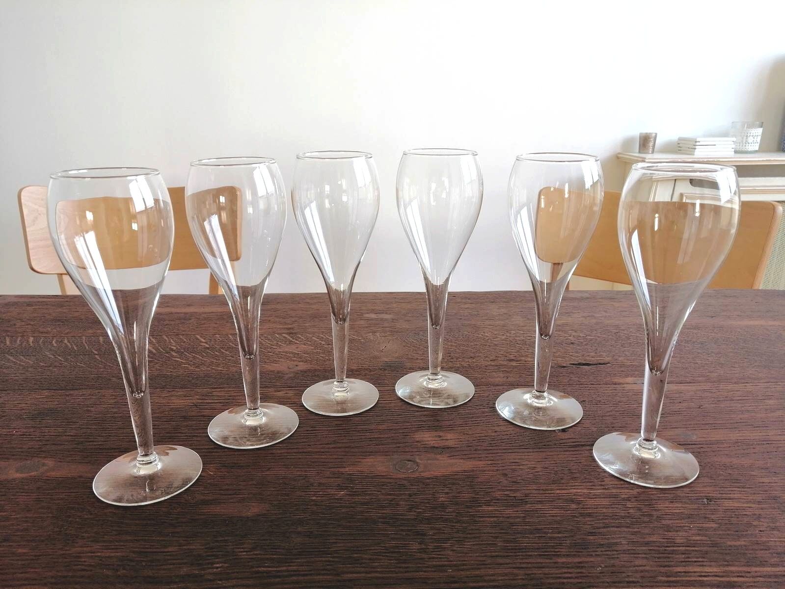 Set of 6 "Tulip" champagne glasses 25 cl