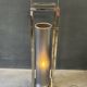Lampadaire design chromé vintage des années 80