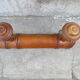 Wooden coat rack turned in imitation of bamboo