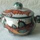 Soupiere ceramic broth vallauris decor vintage fish