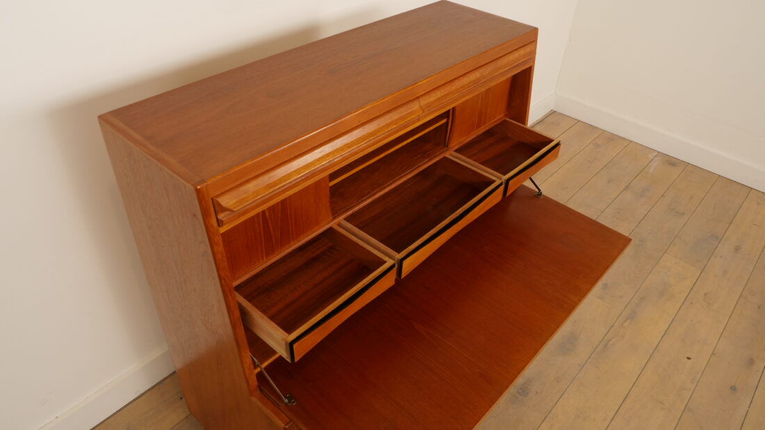 Vintage writing desk | Erling Torvits | Teak | 104 cm