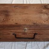 Old wooden suitcase