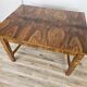 Extendable Art Deco table in olive root