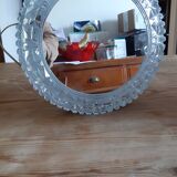 Applique vintage métal verre et miroir