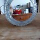 Wall lamp vintage metal glass and mirror