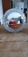 Wall lamp vintage metal glass and mirror