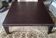 Table basse en cuir gainé Roche Bobois