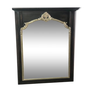 Miroir trumeau en bois - noir