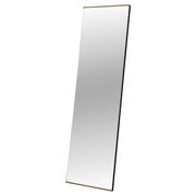 Minimalist rectangular wall mirror with a brass frame, 1960s, Germany