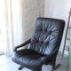 Siesta armchair Westnofa ingmar relling vintage black leather