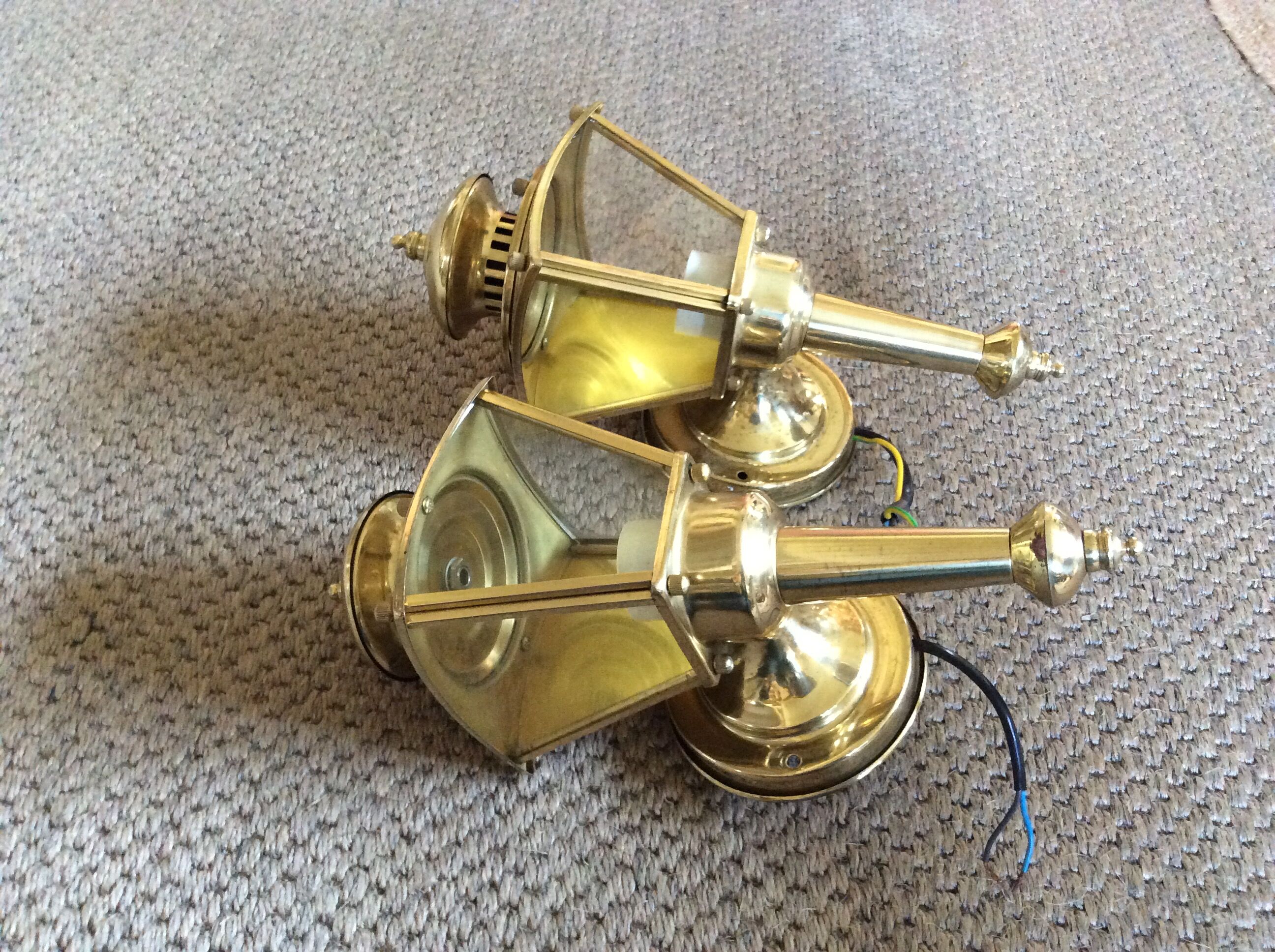 Pair of lantern sconces