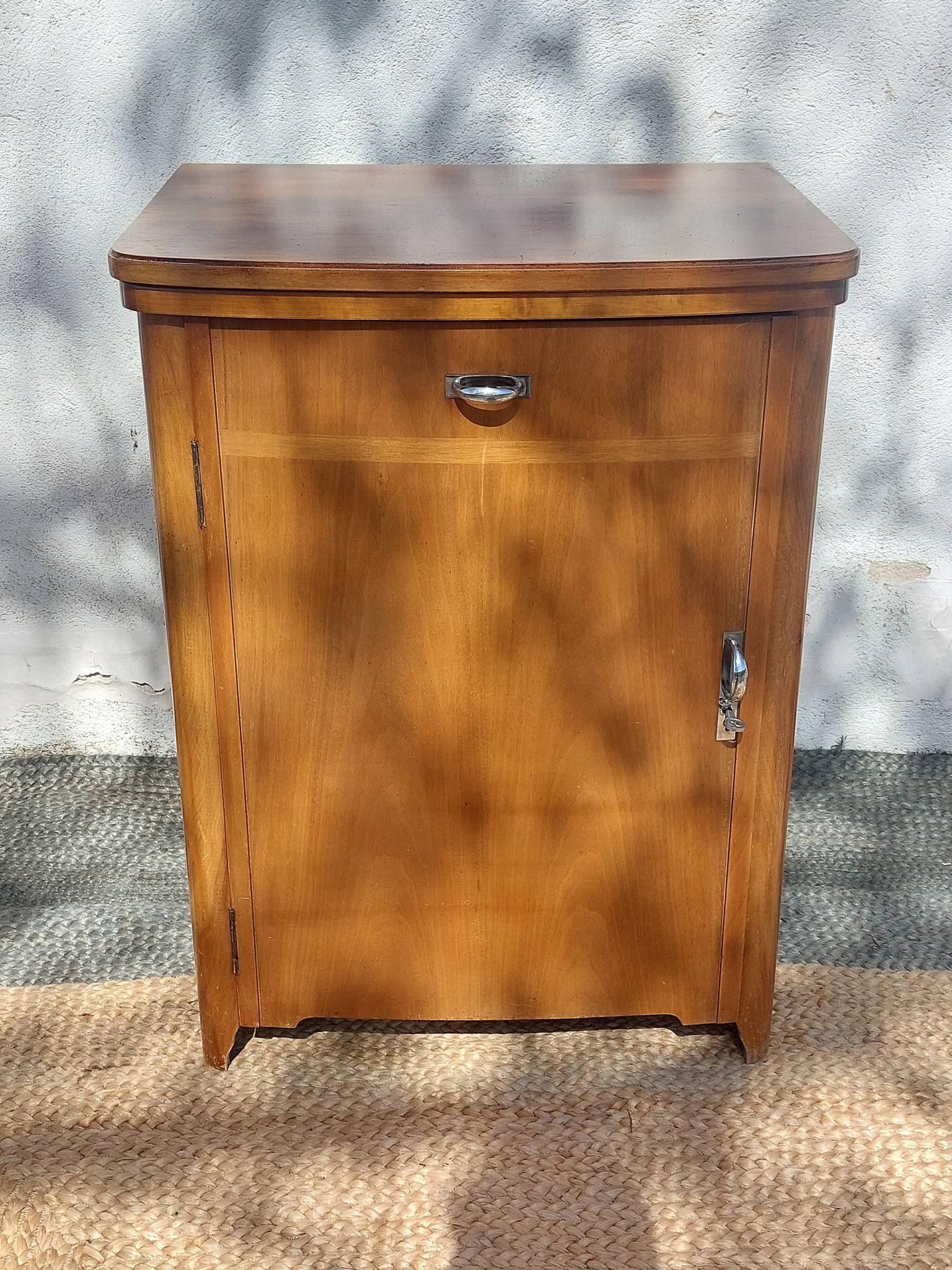 small wooden piece of furniture, vintage