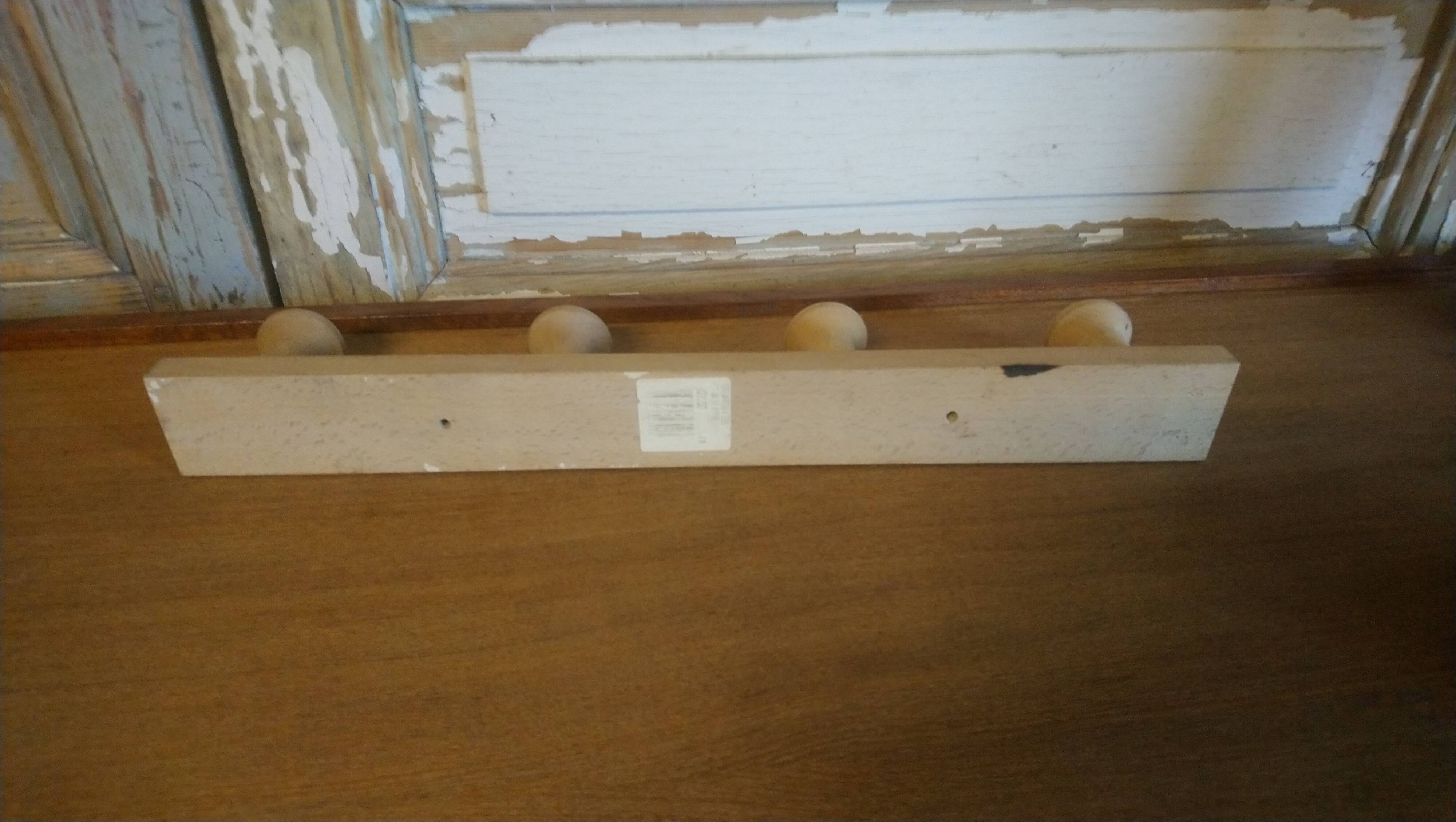 Beech wall coat rack