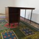 Office feet spindles wood, metal and brass around 1960