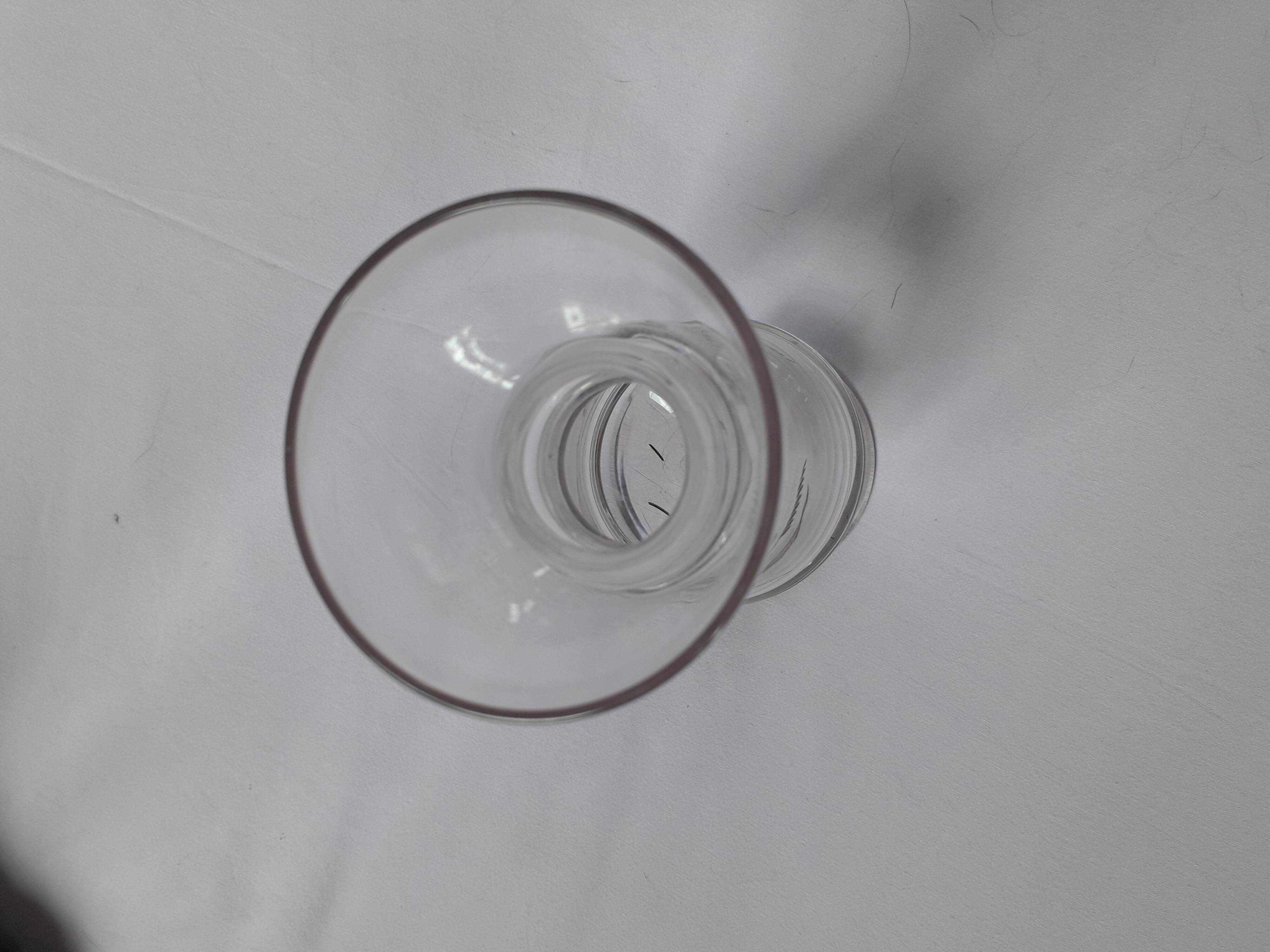 Vintage chiseled glass vase