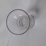 Vintage chiseled glass vase