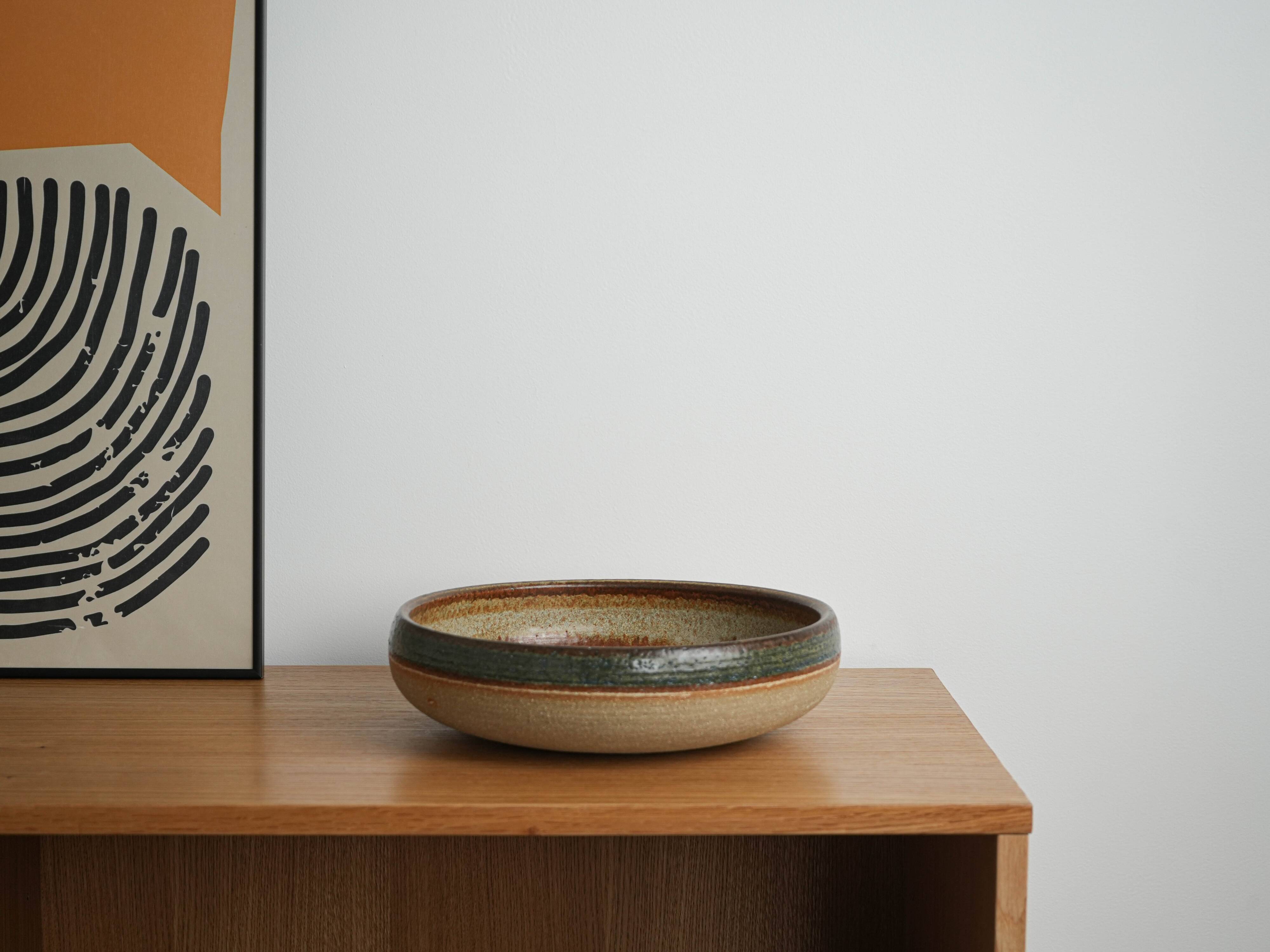 Ceramic bowl, Danish design, 1960s, manufactured by Søholm