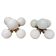 Pair of space age chrome & milk glass Sputniks - Czechoslovakia / 1970s