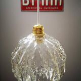 Geometric glass pendant light