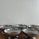 Set of 6 stainless steel bowls 1970