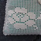 Vintage crochet cushion