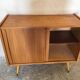 Vintage buffet sliding doors feet compass 1960's