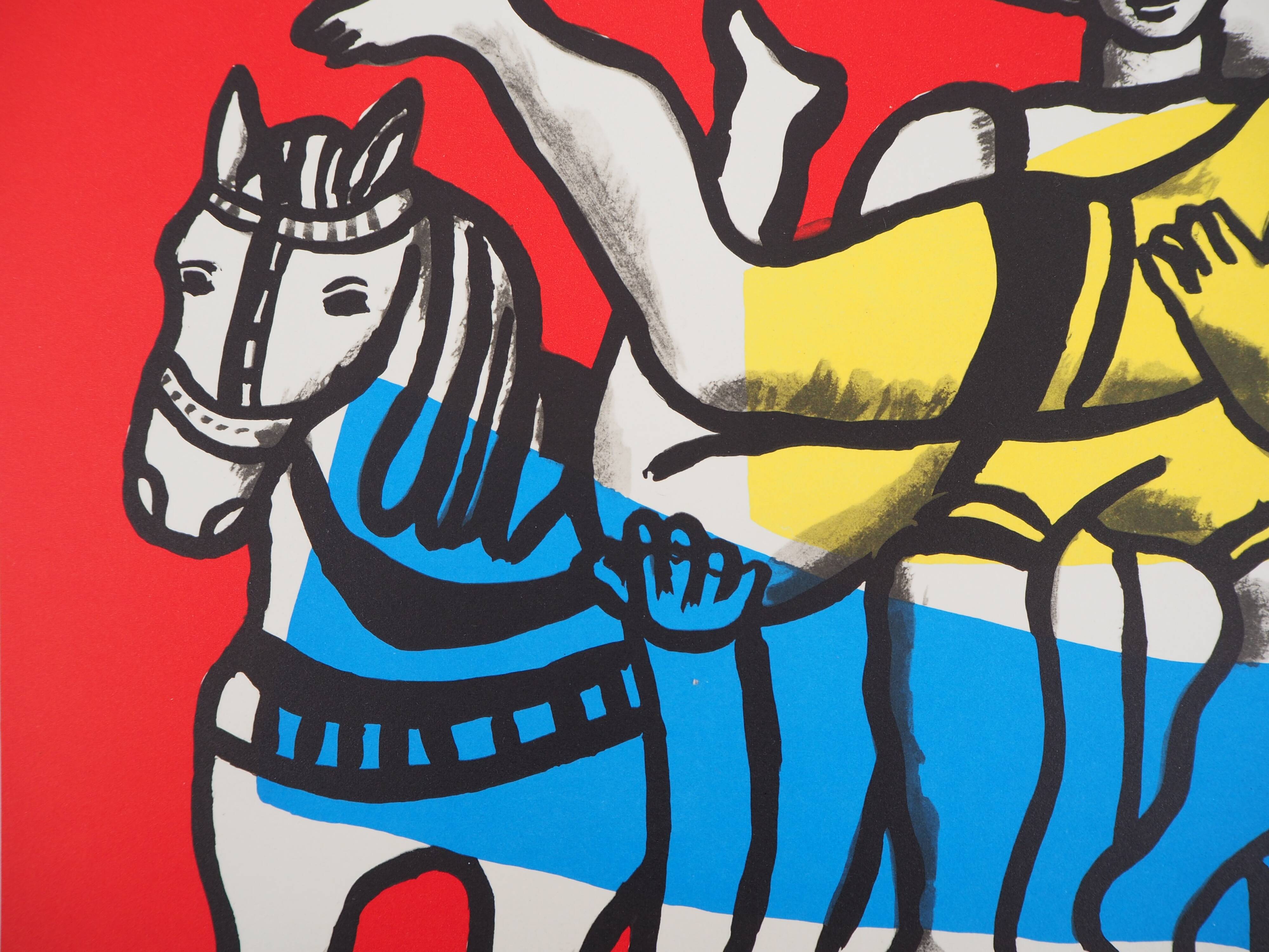 Fernand LÉGER: The parade on horseback, signed lithograph