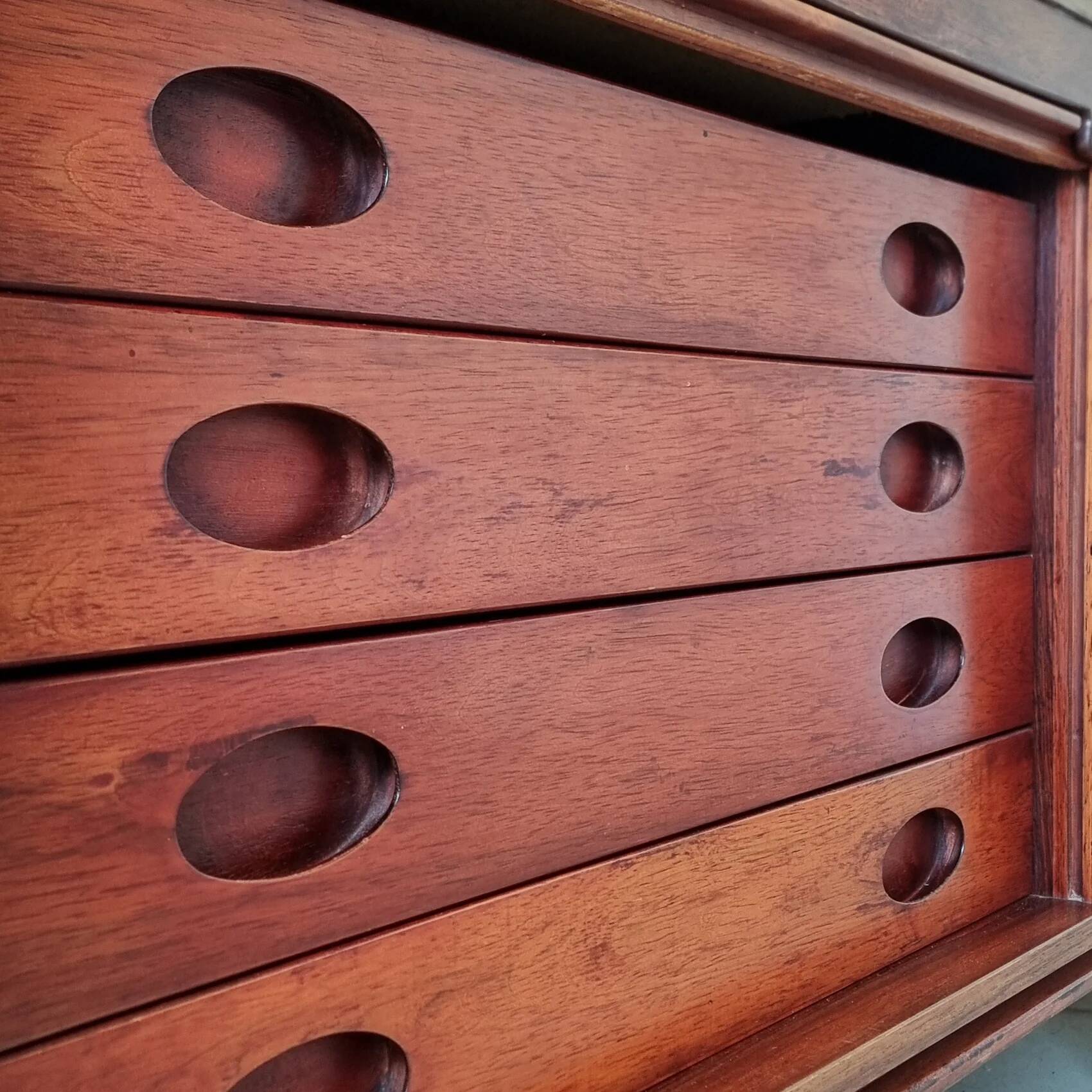 Enfilade M501 en palissandre par Gianfranco Frattini pour Bernini