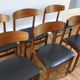 Set of 6 Scandinavian vintage teak chairs HW Klein 1960