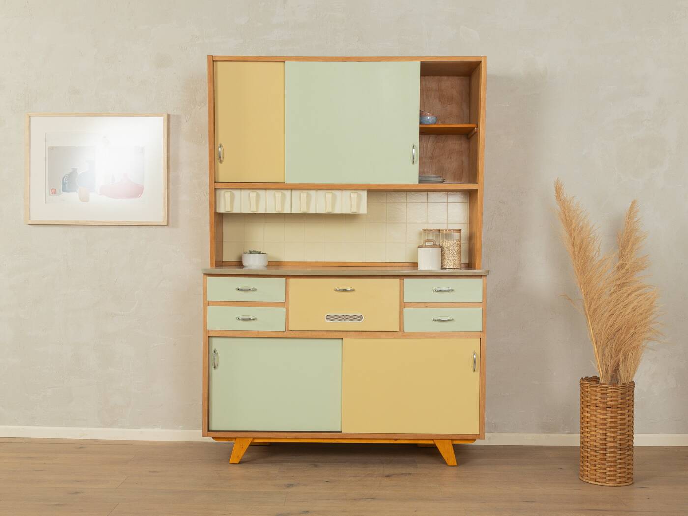 charming kitchen cabinet, vintage