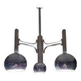 Fonderal Space Age Chandelier – Mid-Century Modern Chrome, Stamped “Fondera