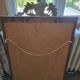 Miroir ancien fronton coquille