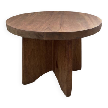 Constructivist gueridon 1950 mahogany