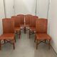 Vintage tropical boho rattan dining chairs