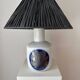 Paire de lampes de table en porcelaine, Bing & Grøndahl, Danemark, années 1960, ensemble de 2.