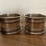 Pair of silver towel rings