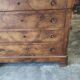 Walnut chest of drawers circa 1880 with marble top