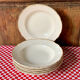 7 ivory and gold deep plates Villeroy and Boch Mettlach